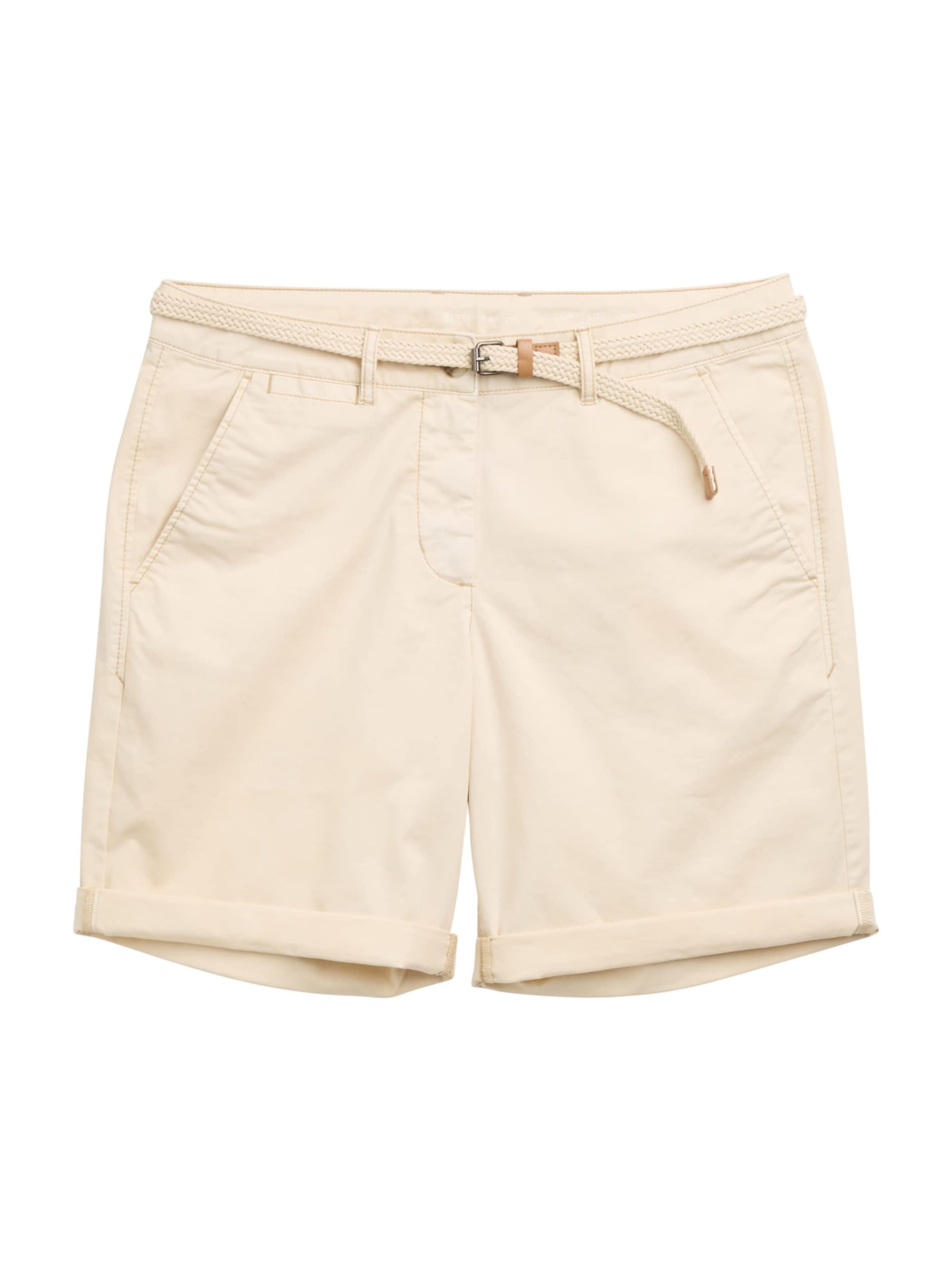 TOM TAILOR Shorts in Beige: Vorderseite