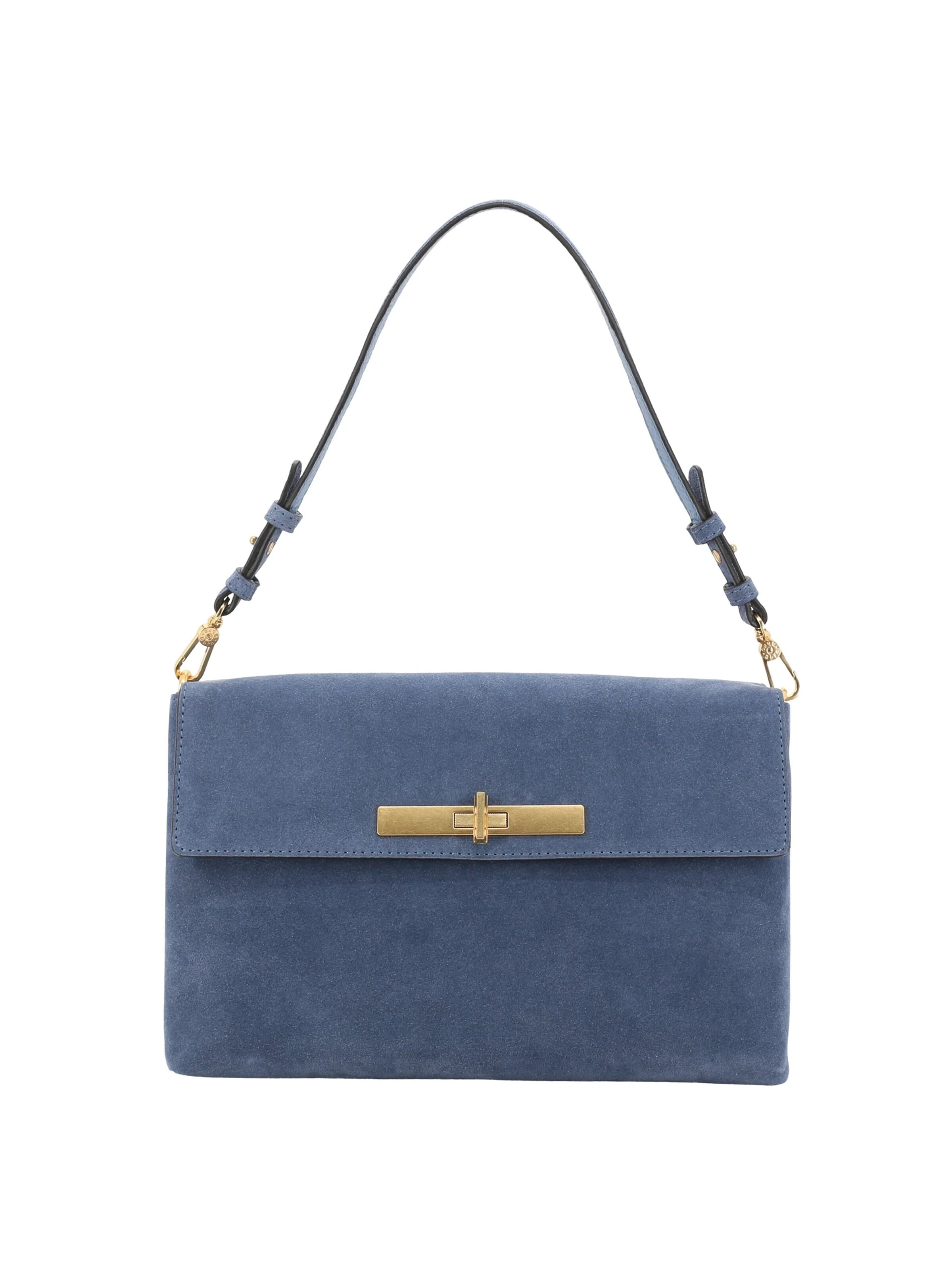 ABRO Schultertasche 'TWIST'‌‌‌‌‌ in Blau: Vorderseite