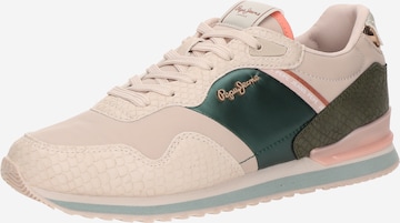 Pepe Jeans - Sapatilhas baixas 'LONDON MIX' em rosa: frente