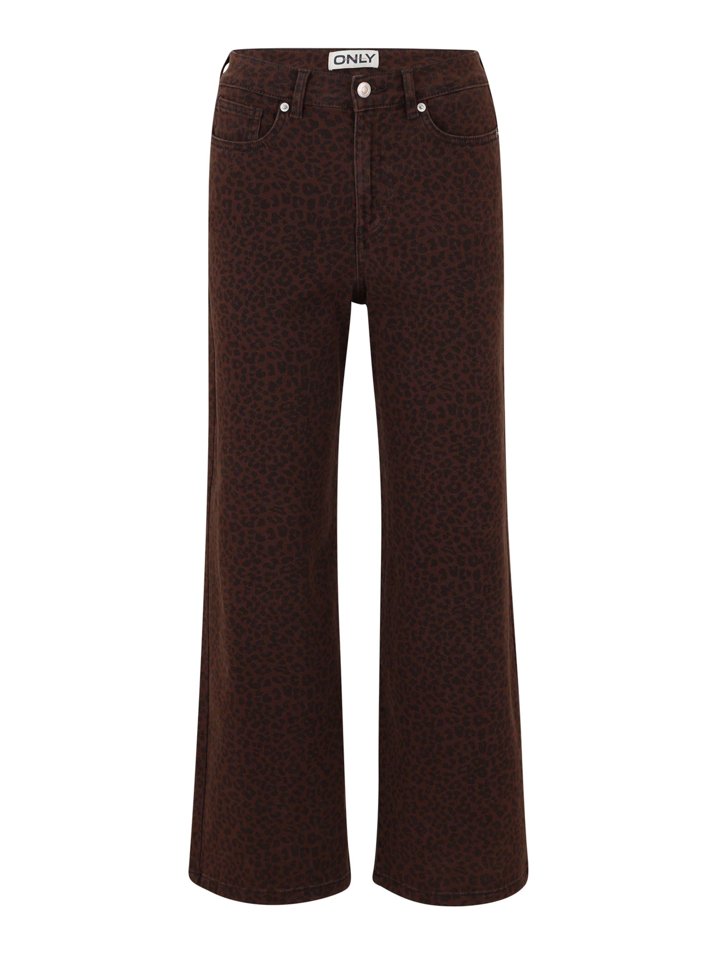Only Petite Szeroka nogawka Jeansy 'ONLMADISON' w kolorze brązowy: przód