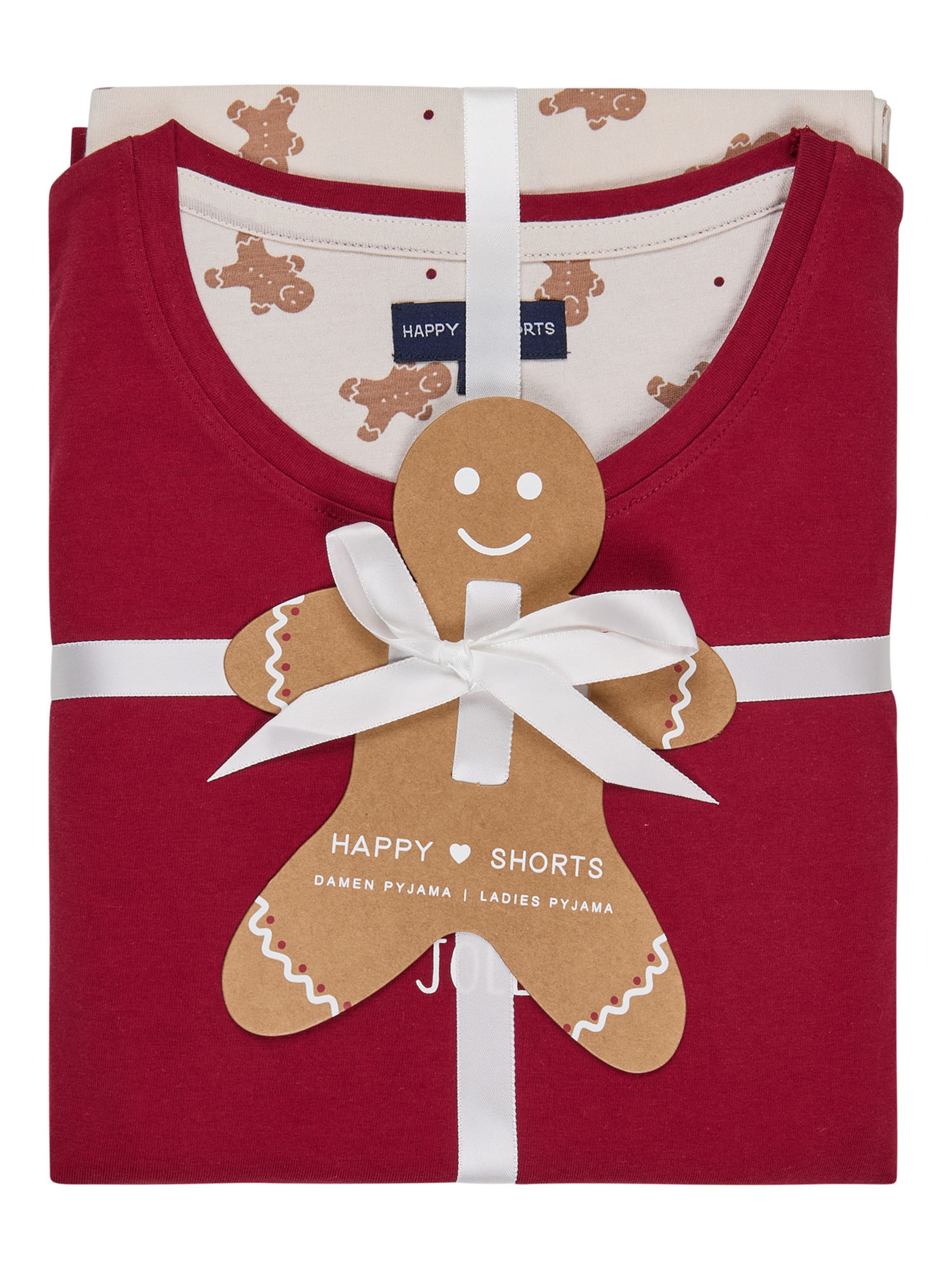 Pyjama 'Christmas' Happy Shorts en rouge