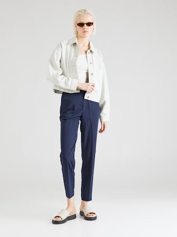 VERO MODA Slim fit Trousers with creases 'ZELDA' in Blue