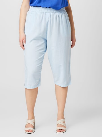 ONLY Carmakoma Regular Trousers 'BILLIE' in Blue: front