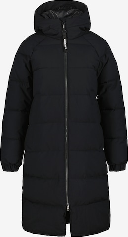 ICEPEAK Pitkä takki ulkoiluun 'Adata' värissä musta: etupuoli
