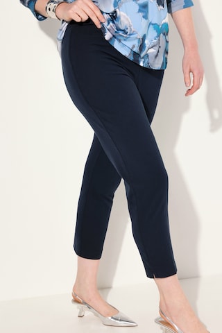 Ulla Popken Slimfit Broek in Blauw