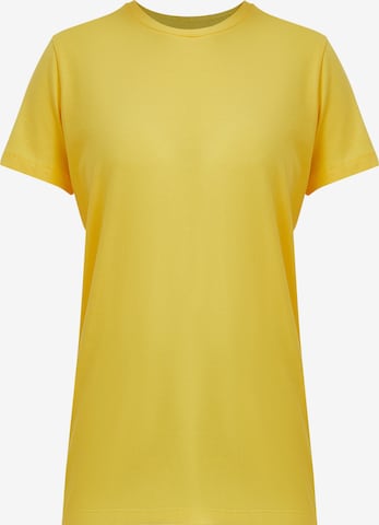 Finn Flare Shirt 'Basic' in Gelb: Vorderseite
