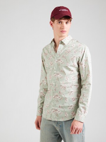 Jack & Jones Premium Slim fit Overhemd 'JPRBLAMonaco' in Groen: voorkant