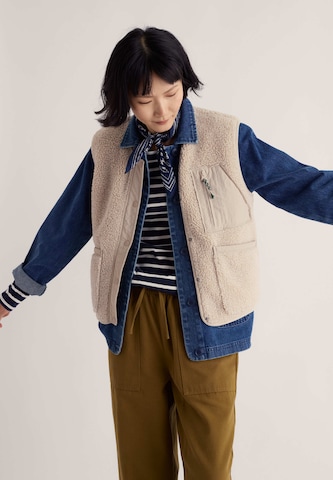 Gilet 'Penpol' di Seasalt Cornwall in beige: frontale