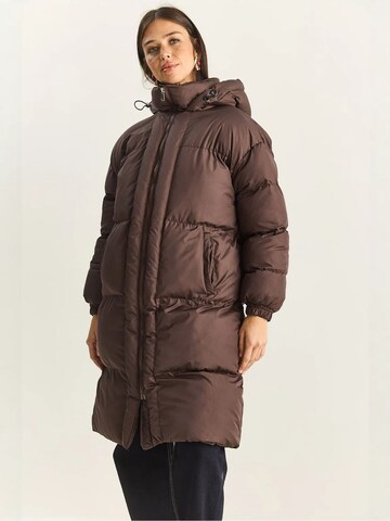 Cappotto di mezza stagione di Bianco Lucci in marrone: frontale