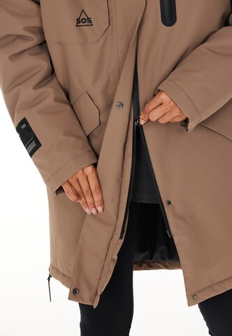 SOS Winter Coat 'MALBUN' in Brown