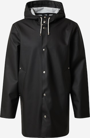 Stutterheim Between-seasons coat 'Stockholm' in Black: front