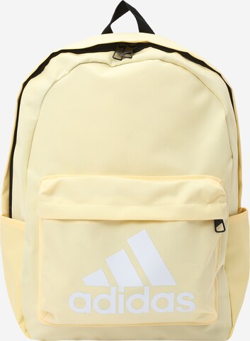 ADIDAS SPORTSWEAR Sports Backpack 'Classic Badge of Sport' in Yellow: front