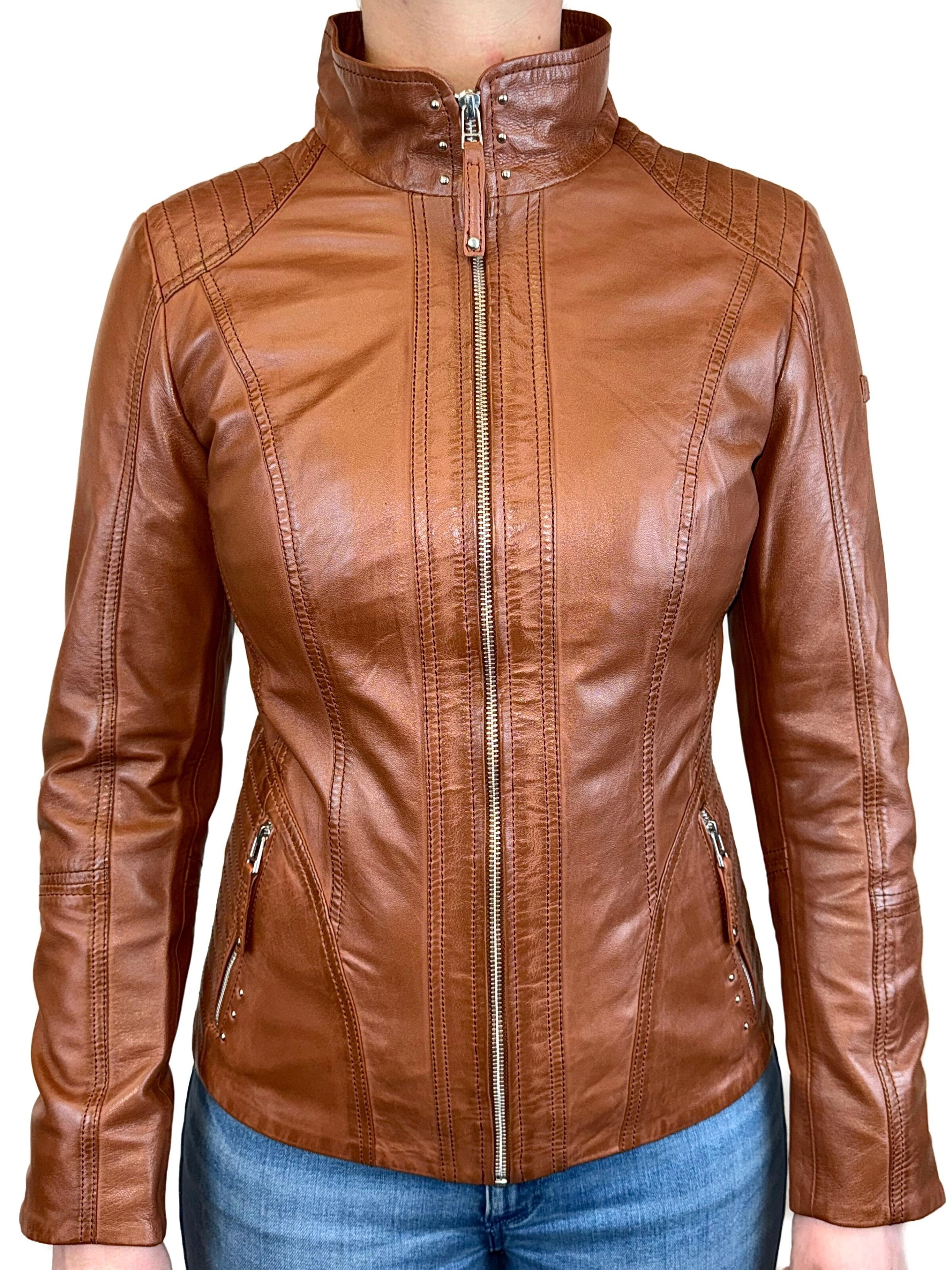 Veste mi-saison 'Isabella' CABRINI en marron : devant