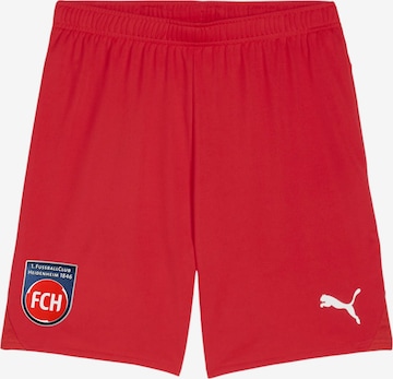 PUMA Workout Pants in Red: front