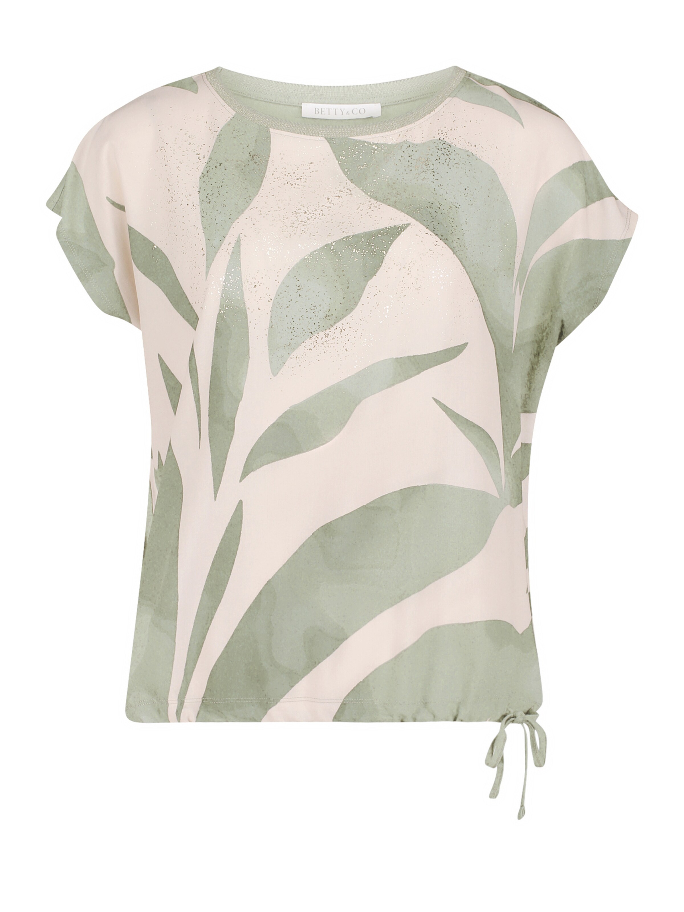T-shirt Betty & Co en beige : devant