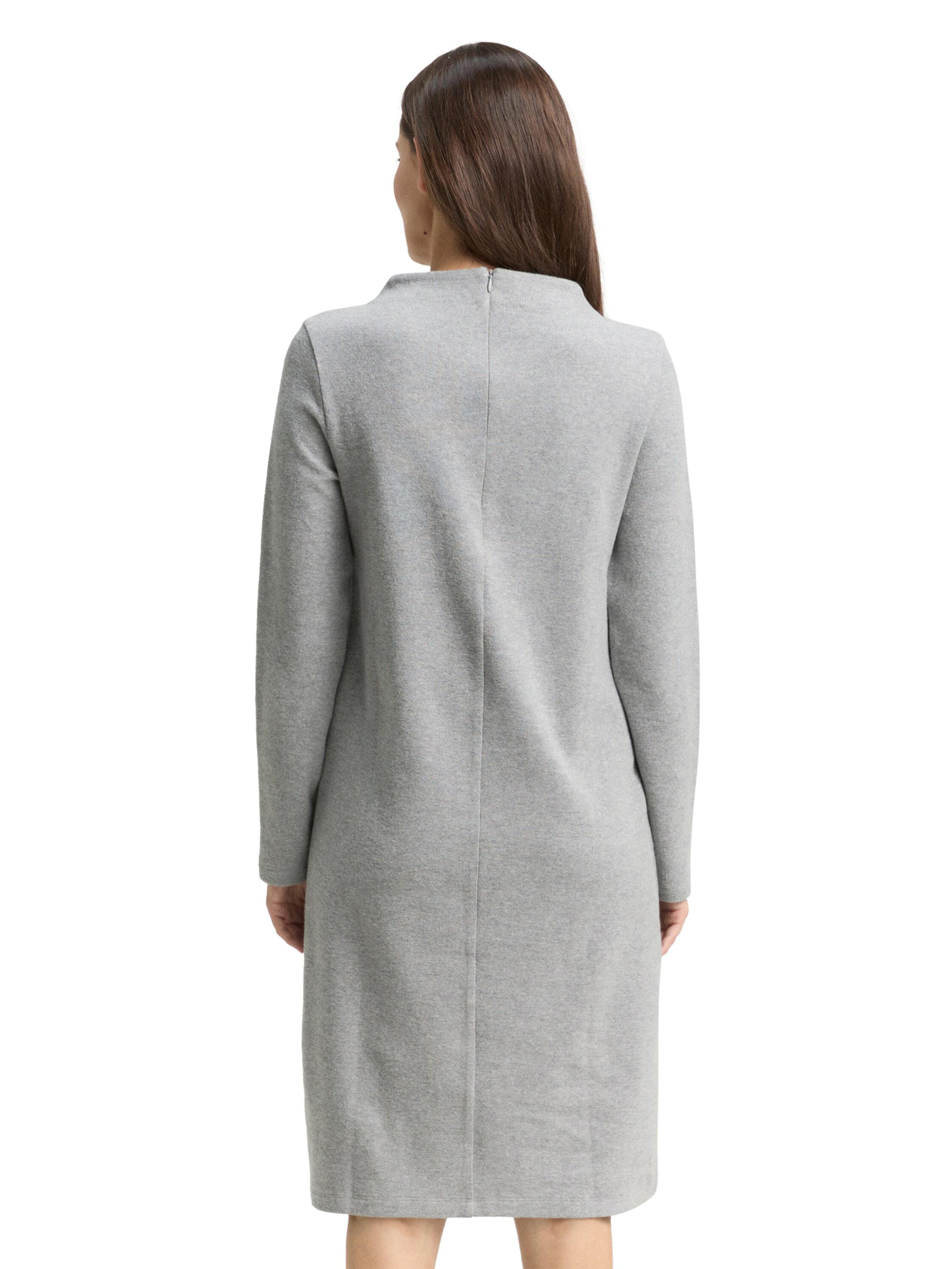 TOM TAILOR Трикотажное платье в Серый