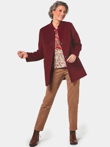 Goldner Between-Seasons Coat in Red