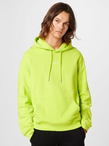 Calvin Klein Jeans - Sudadera en verde: frente