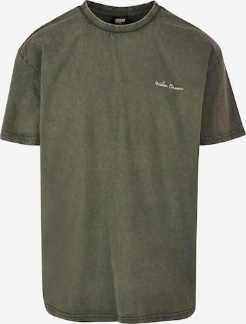 T-Shirt Urban Classics en vert : devant