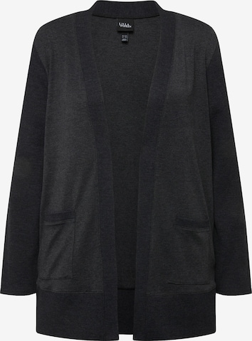 Veste de survêtement Ulla Popken en noir : devant