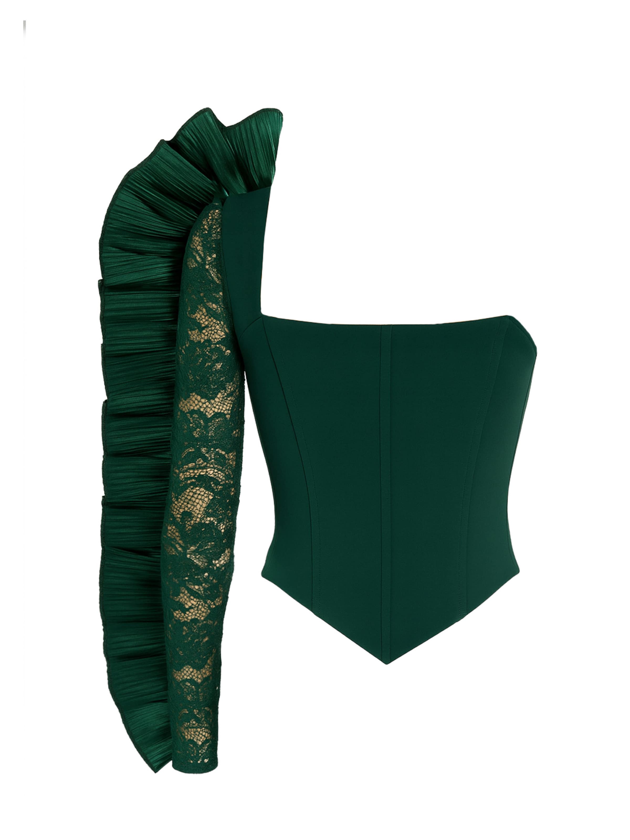 GODDIVA Blouse in Green: front