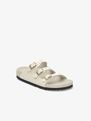 BIRKENSTOCK Pantolette 'Florida' in Beige