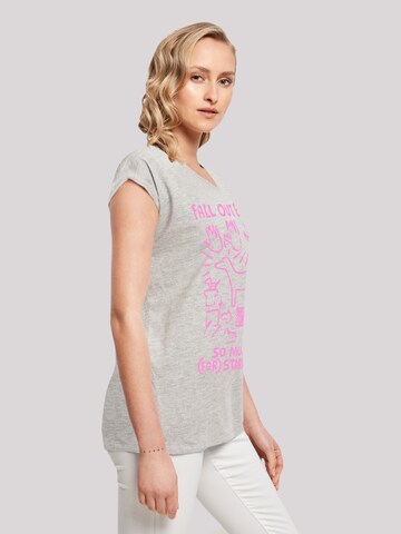 F4NT4STIC Shirt 'Fall Out Boy Pink Dog So Much Stardust' in Grijs