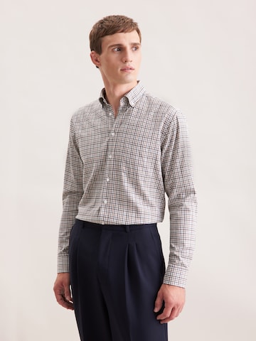Coupe regular Chemise business SEIDENSTICKER en marron