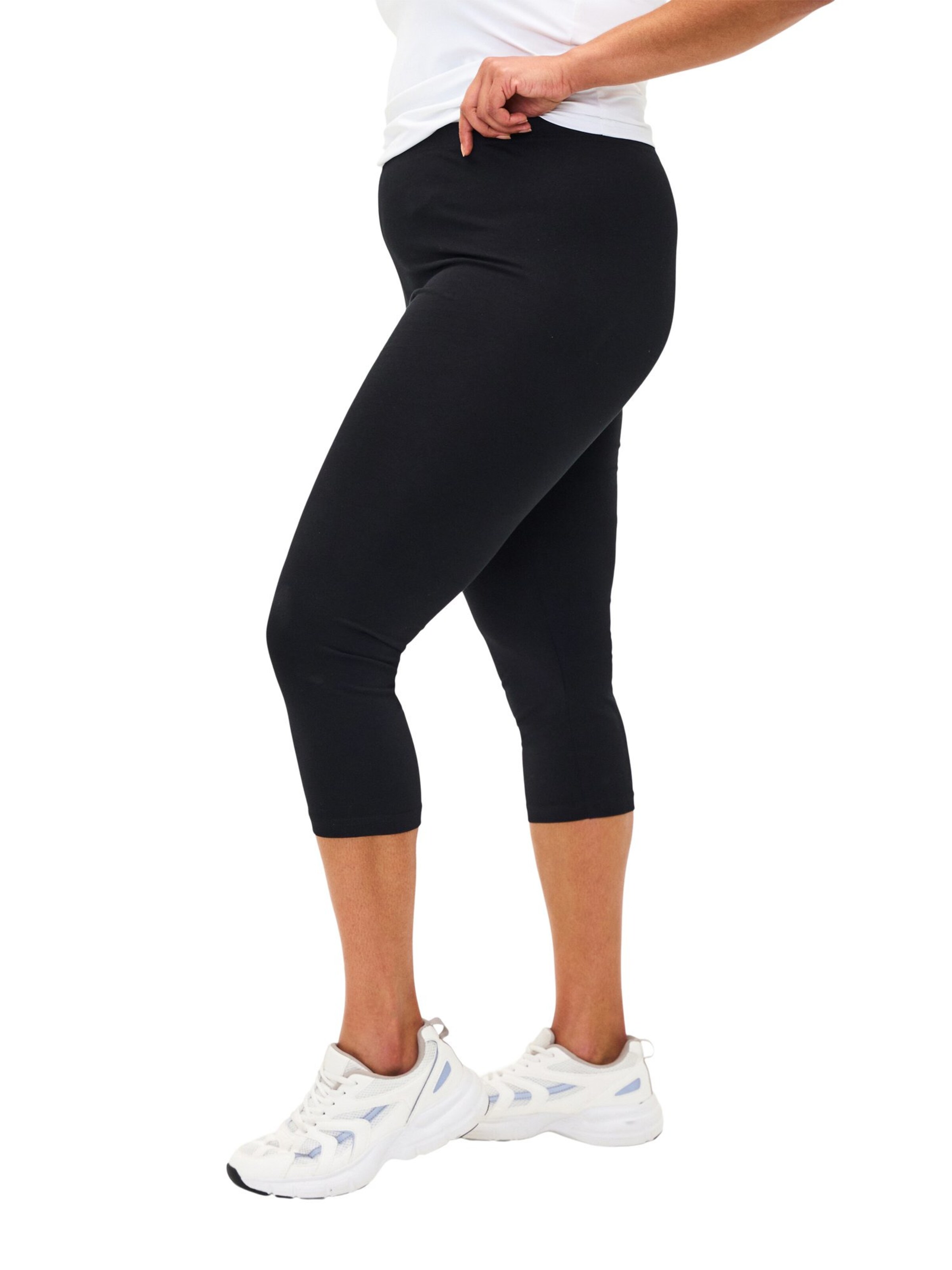 Flash by Zizzi Скинни Леггинсы 'Flea' в Черный