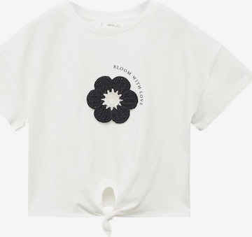 MANGO KIDS Majica 'Bloom' | bela barva: sprednja stran