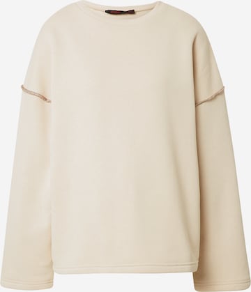 Sweat-shirt Misspap en beige : devant