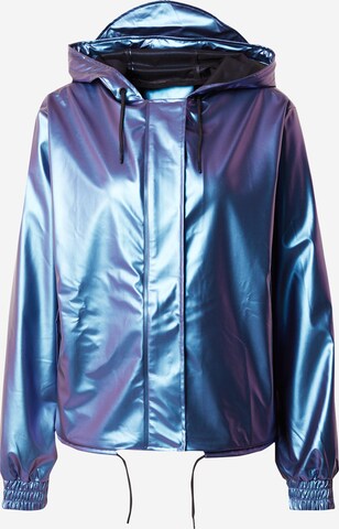 RAINS Přechodná bunda – modrá: přední strana