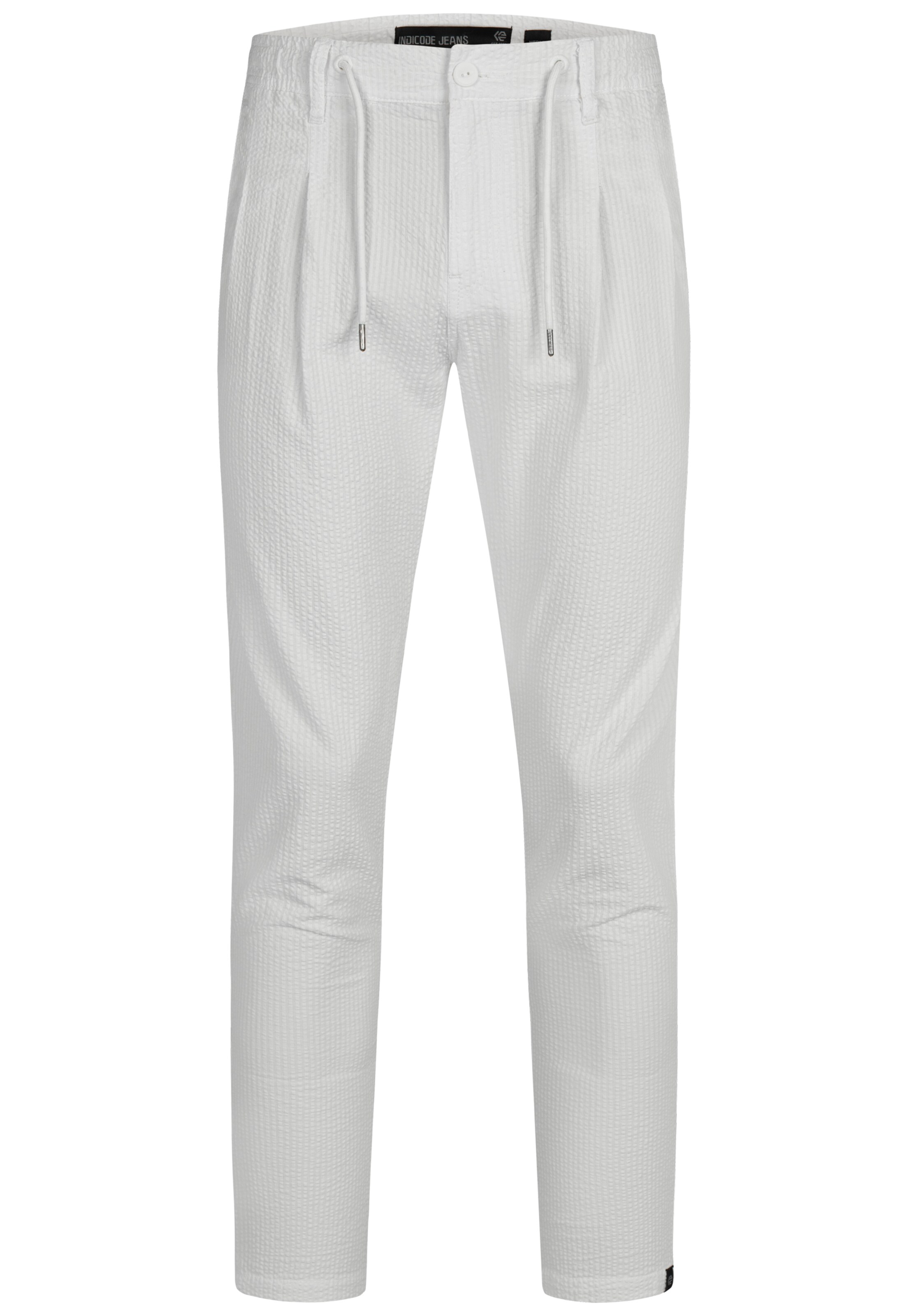 INDICODE JEANS Broek &#x27;Webb&#x27; in Wit: voorkant