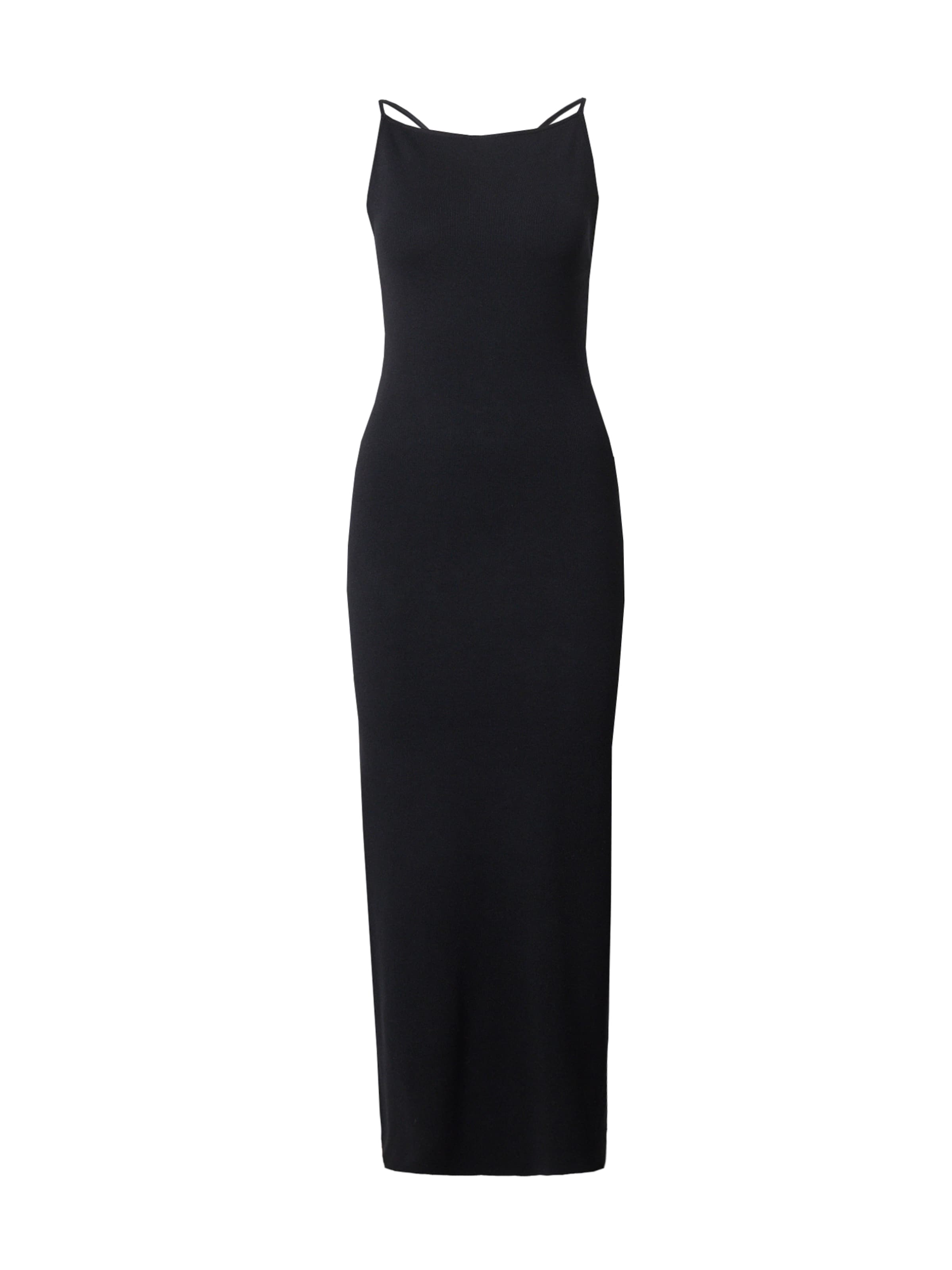 Gina Tricot Pletené šaty - Čierna: predná strana