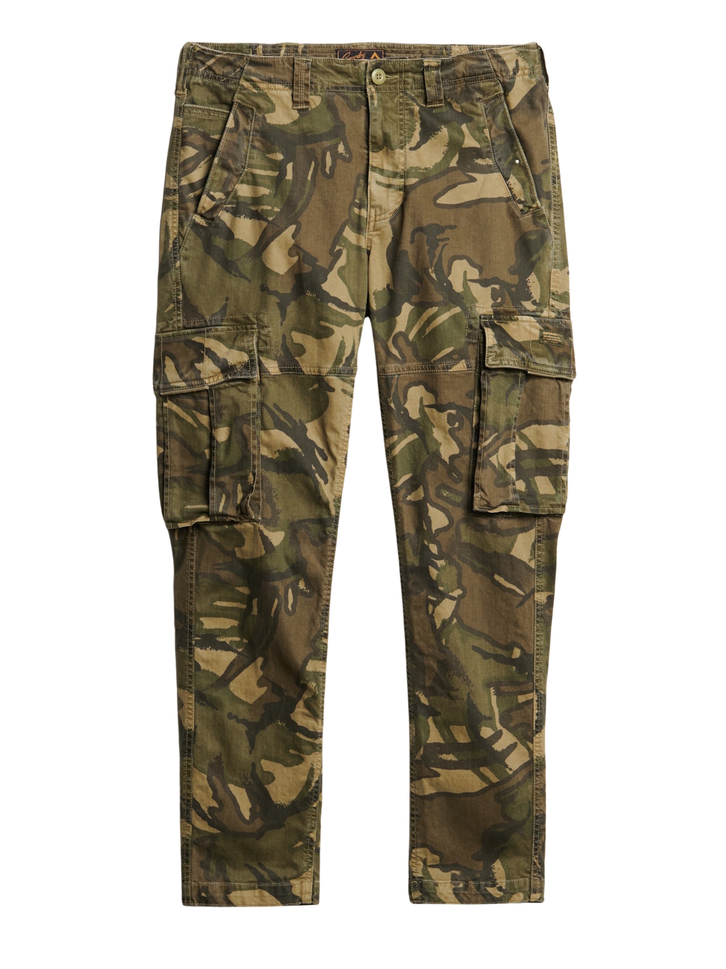 Superdry Cargobroek 'Core' in Groen: voorkant