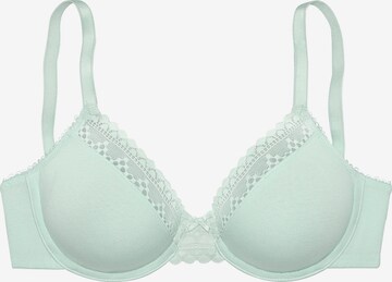 LASCANA T-shirt Bra in Green: front