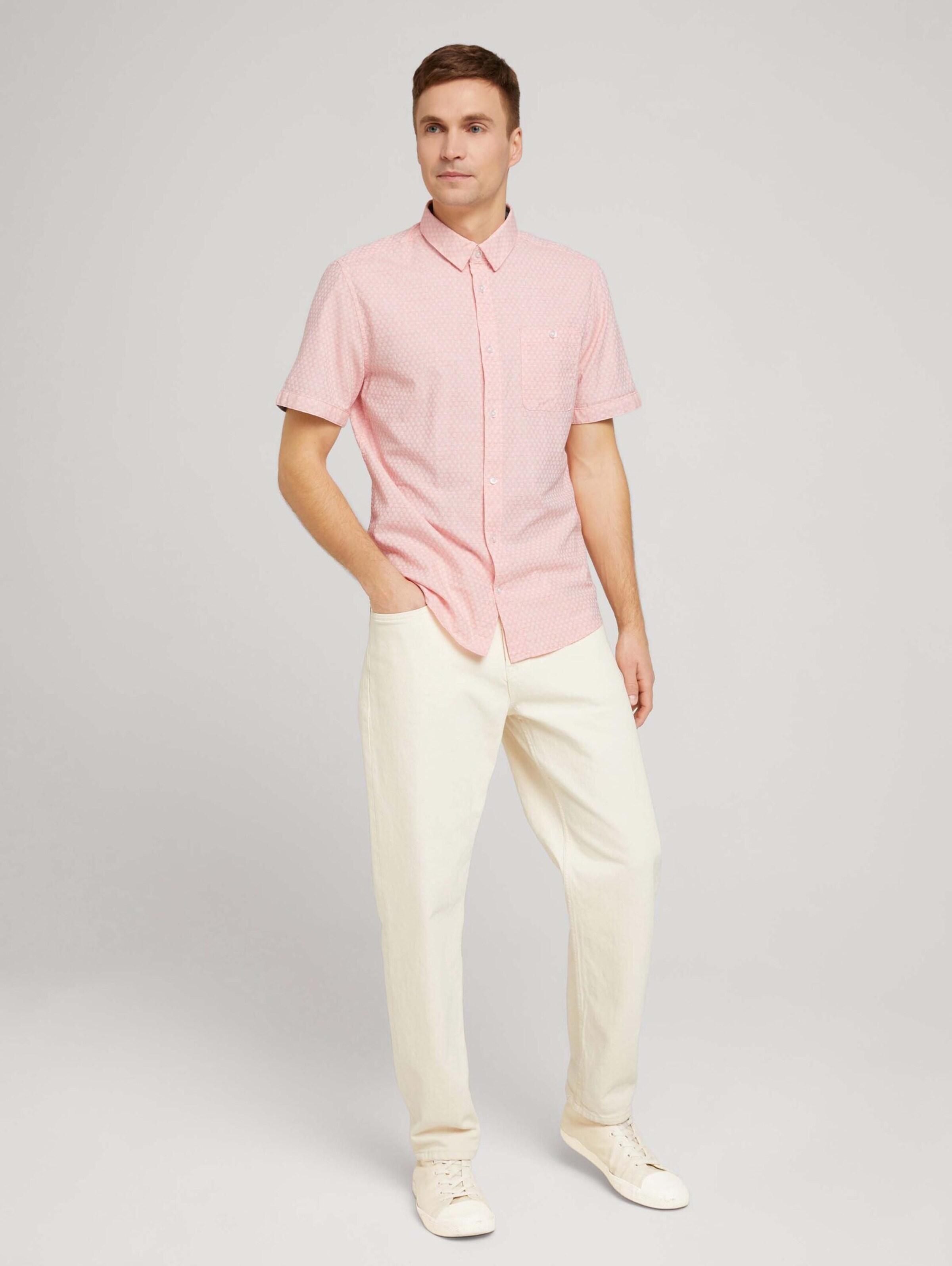 Männer Große Größen TOM TAILOR Hemd in Hellpink - XC37175 Männer Große Größen TOM TAILOR Hemd in Hellpink - XC37175