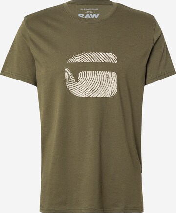 G-STAR Tričko - Zelená: predná strana