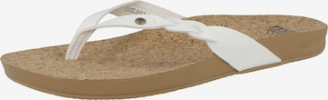 REEF Beach & Pool Shoes in White: front