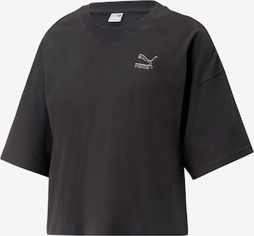 PUMA Performance Shirt 'DARE TO FEELIN' in Black: front