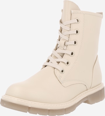 MARCO TOZZI Schnürstiefelette in Beige: predná strana