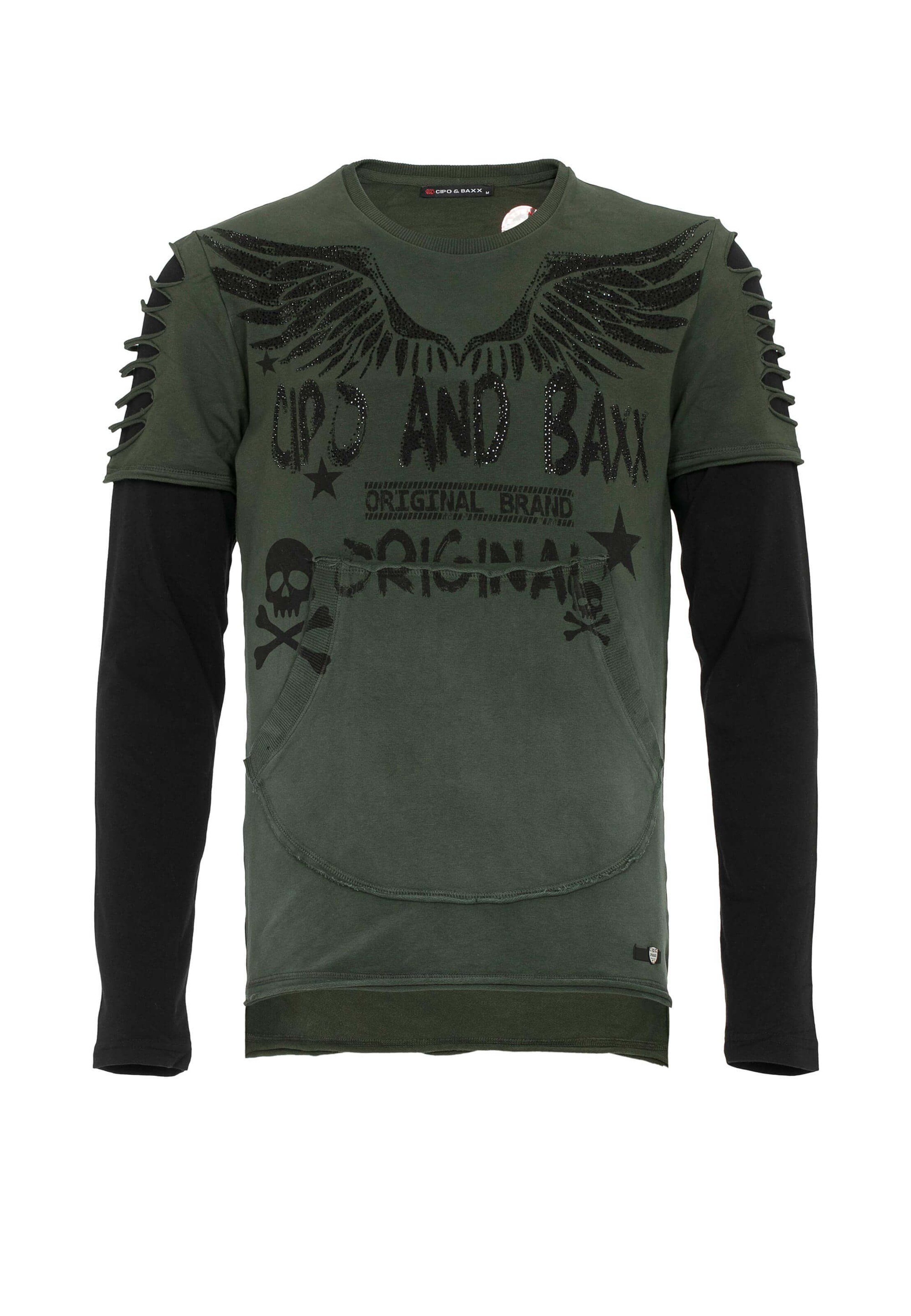 CIPO & BAXX Shirt in Green: front