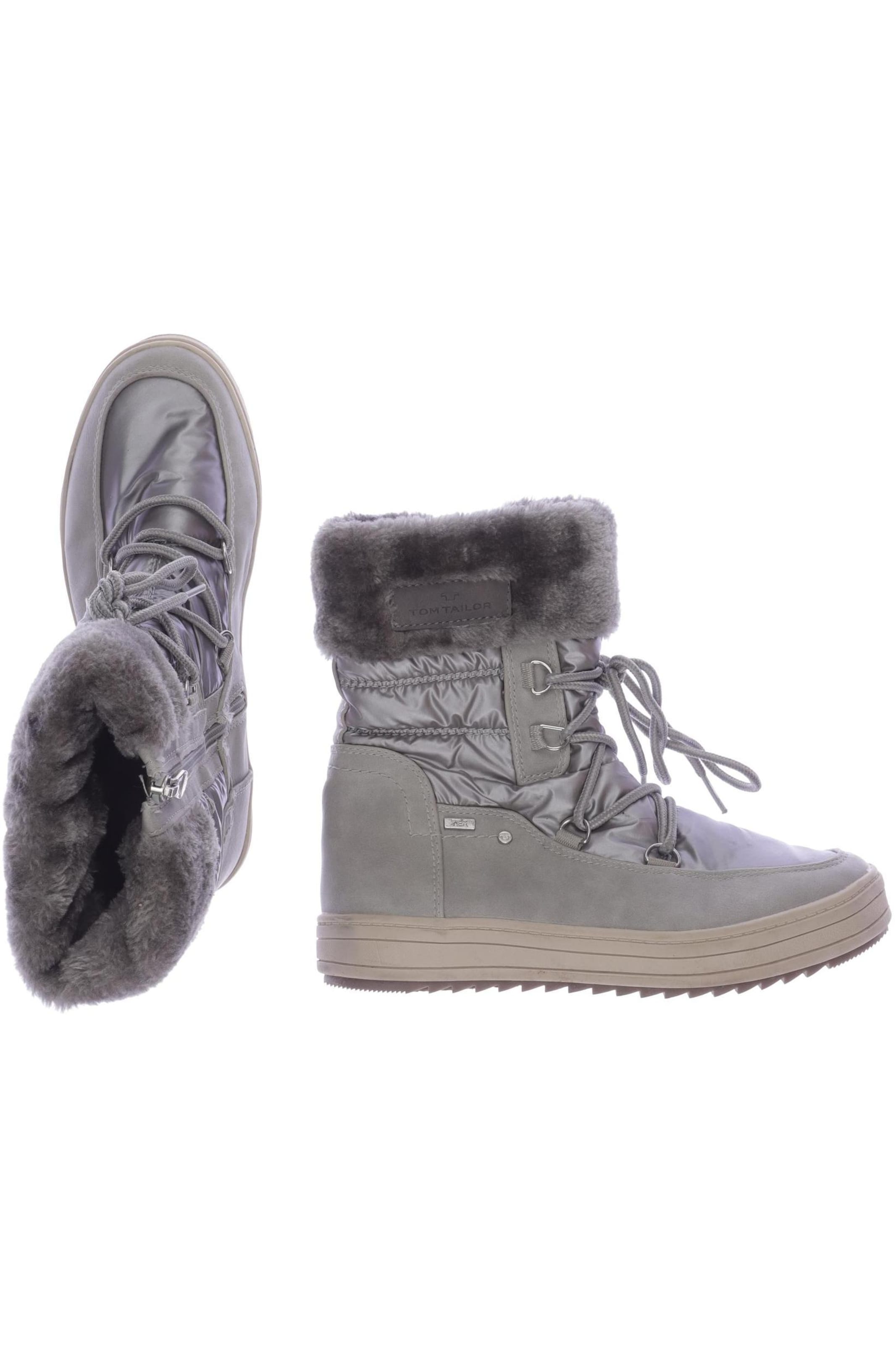 TOM TAILOR Stiefelette 39 in Grau: Vorderseite