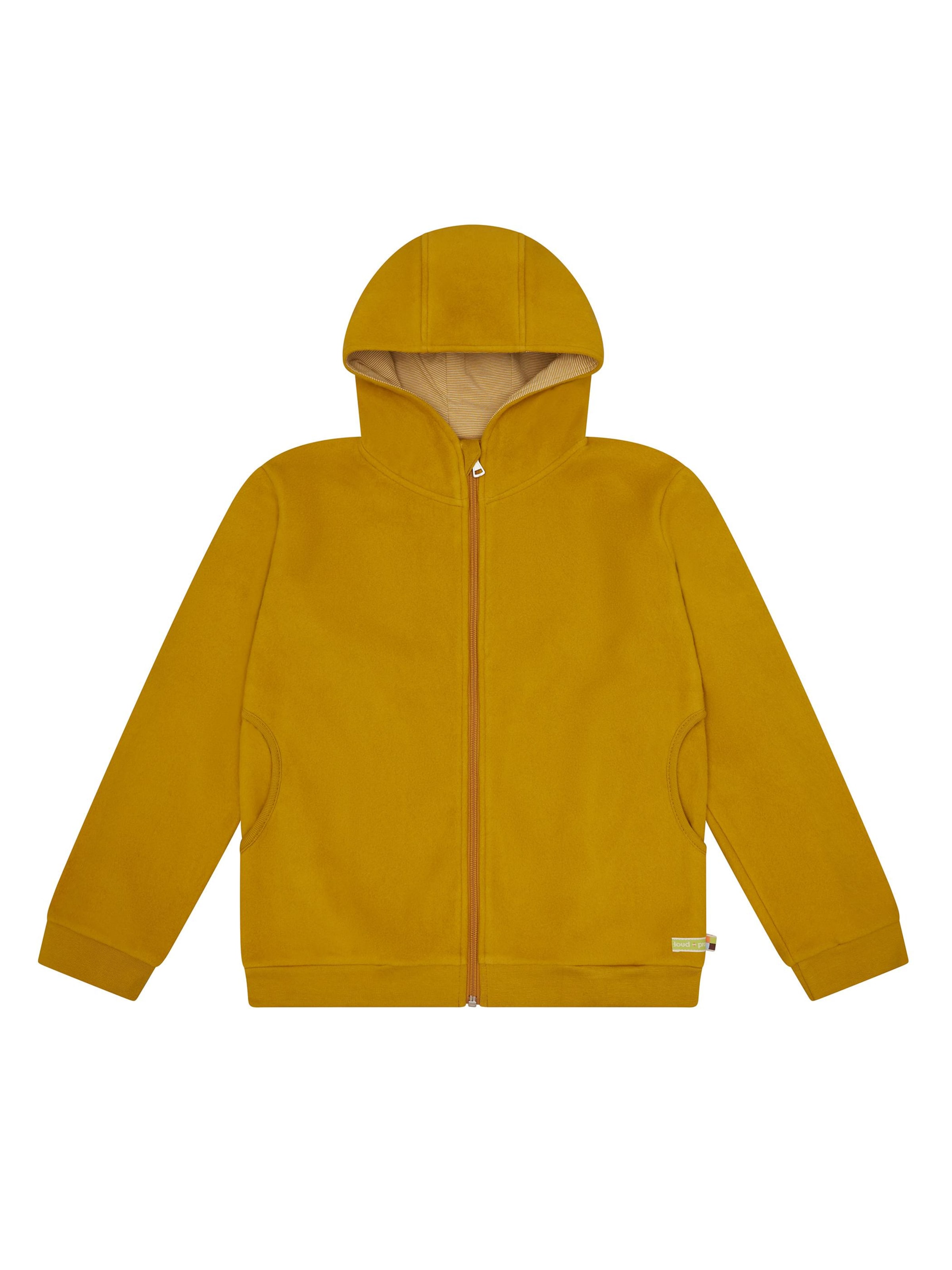 loud + proud Fleecejacke‌‌‌‌‌‌‌‌ in Gelb: Vorderseite