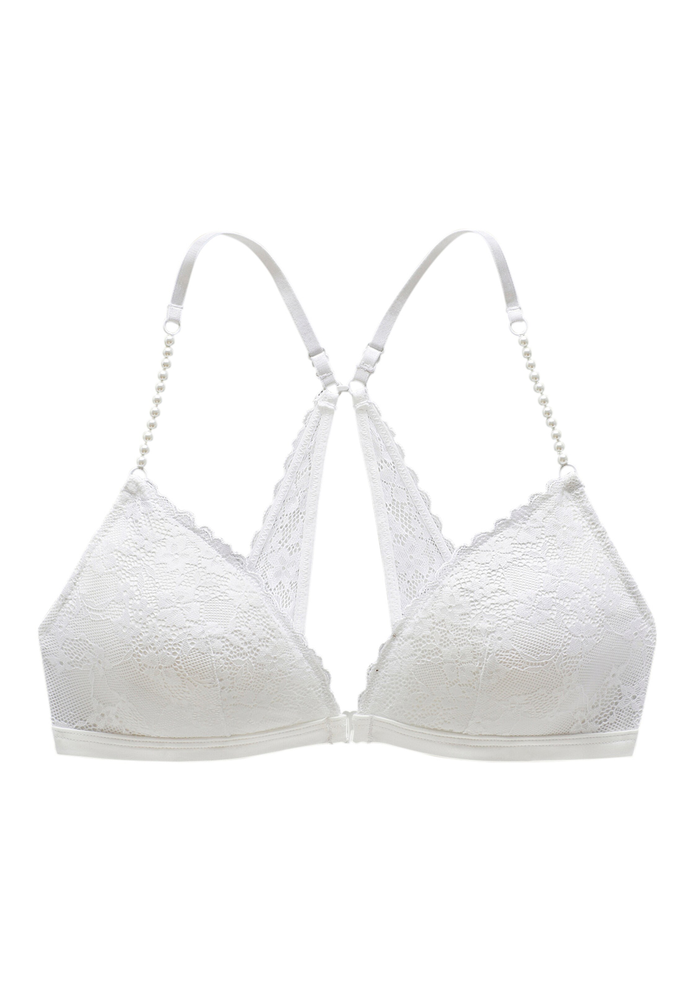 LASCANA Trojuholníky Podprsenka - Biela