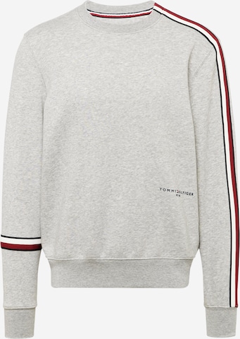 TOMMY HILFIGER - Sweatshirt 'NEW GLOBAL' em cinzento: frente