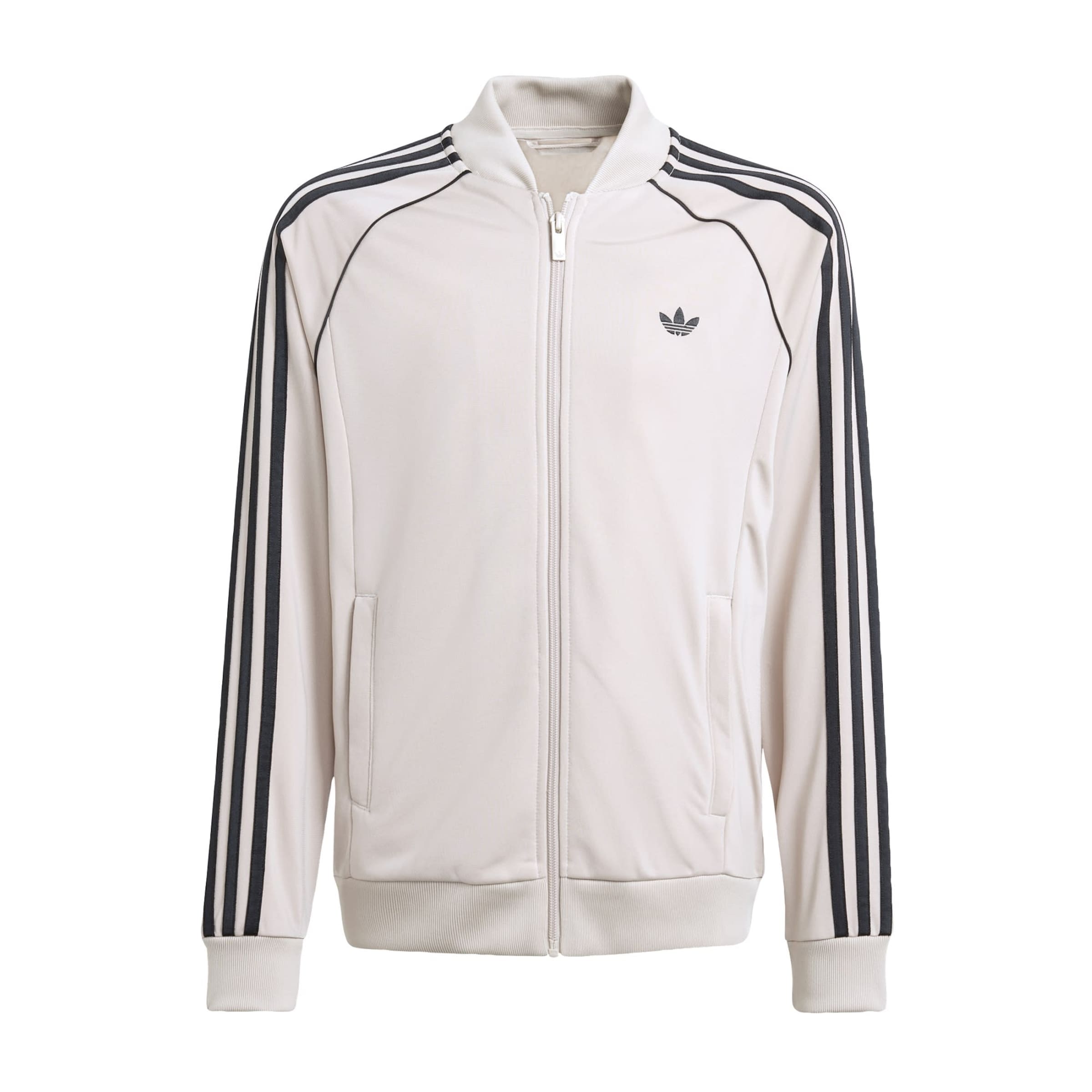 ADIDAS ORIGINALS Sweat jacket in Beige: front