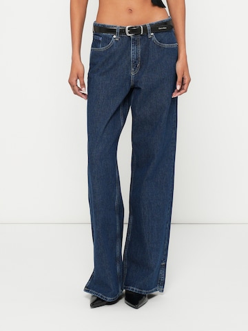 Wide Leg Jean KARL LAGERFELD JEANS en bleu : devant