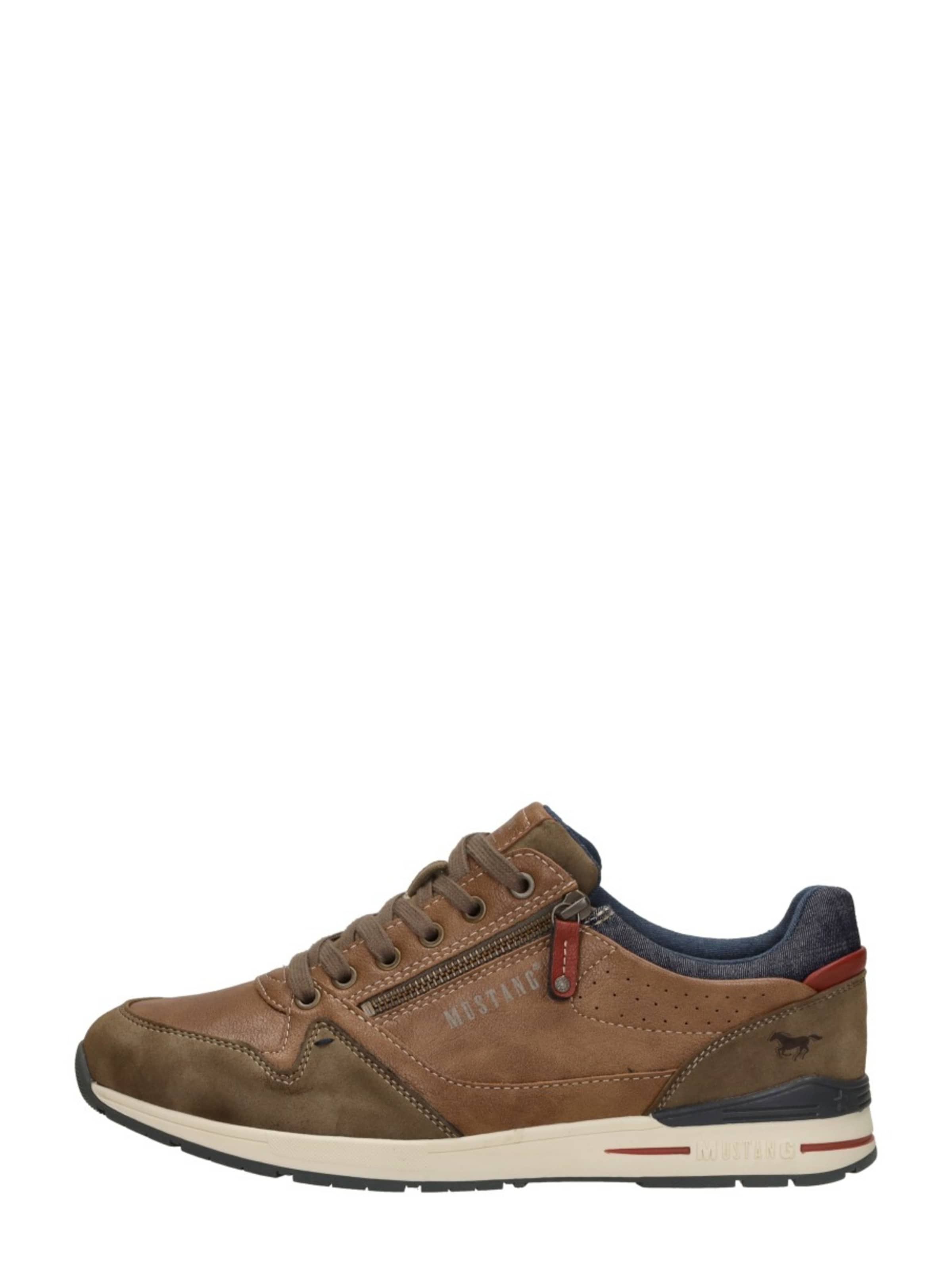 MUSTANG Platform trainers 'Heren sneakers' in Brown