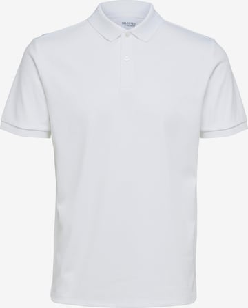 T-Shirt 'Toulouse' SELECTED HOMME en blanc : devant